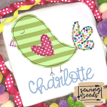 Load image into Gallery viewer, Bird Applique SS