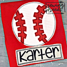 Load image into Gallery viewer, Baseball Applique SS - Sewing Seeds