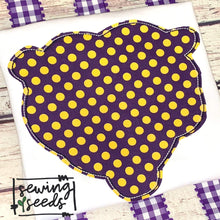 Load image into Gallery viewer, Bear Mascot Applique SS - Sewing Seeds