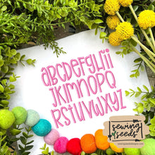 Load image into Gallery viewer, Bird Seeds Embroidery Font - Sewing Seeds