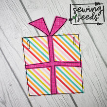 Load image into Gallery viewer, Birthday Present Banner Applique SS - Sewing Seeds