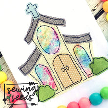 Load image into Gallery viewer, Church Applique SS - Sewing Seeds