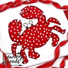 Load image into Gallery viewer, Crab Applique SS - Sewing Seeds