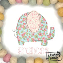 Load image into Gallery viewer, Elephant Applique SS - Sewing Seeds