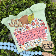 Load image into Gallery viewer, Fall Pumpkin with Name Tag Applique SS - Sewing Seeds