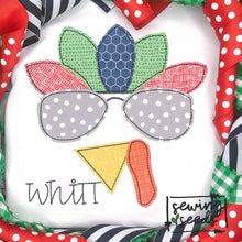Load image into Gallery viewer, Fall Swag Boy Turkey Applique SS - Sewing Seeds