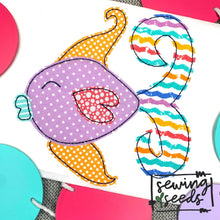 Load image into Gallery viewer, Fish Applique SS - Sewing Seeds
