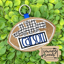 Load image into Gallery viewer, Football BAG TAG SS - Sewing Seeds