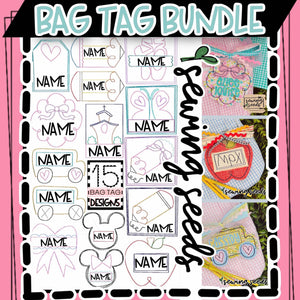 2024 NEW Bag Tag BUNDLE (15 DESIGNS) - Sewing Seeds