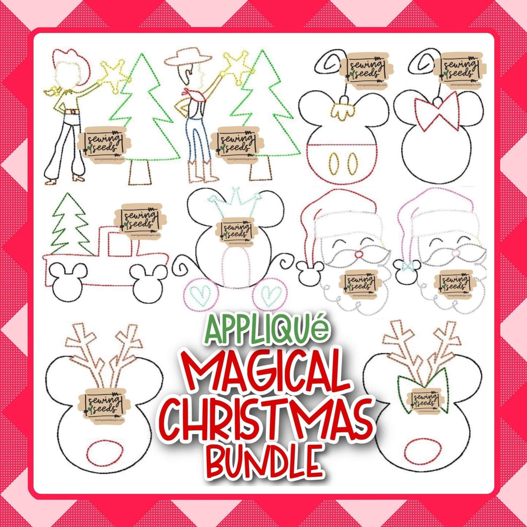 EXCLUSIVE Magical Christmas Applique Bundle - Sewing Seeds