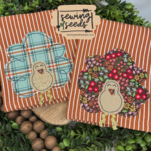 Load image into Gallery viewer, Scribble Turkey Applique SS - Sewing Seeds