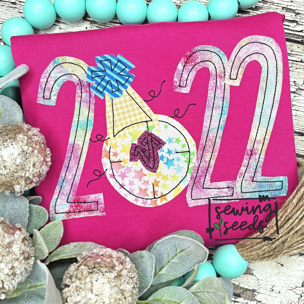 2022 New Year Applique SS - Sewing Seeds