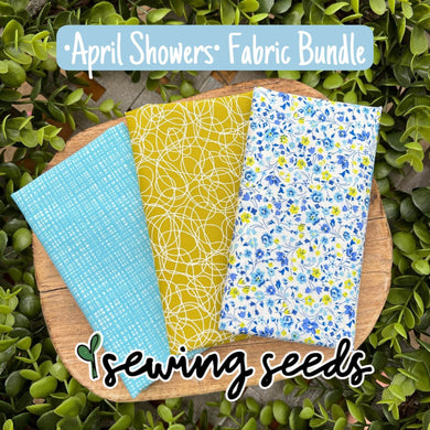 April Showers Fabric Bundle (1/4 yard cuts of each pattern) - Sewing Seeds