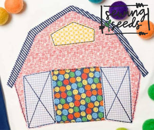 Barn Applique SS - Sewing Seeds