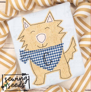 Baxter Dog Applique SS - Sewing Seeds