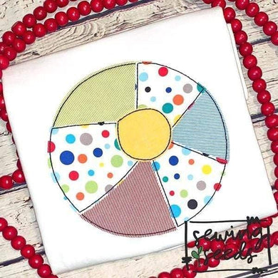 Beach Ball Applique SS - Sewing Seeds