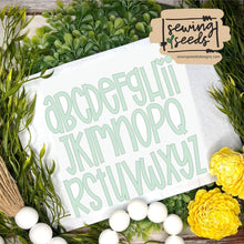 Load image into Gallery viewer, Bird Seeds Appliqué Font - Sewing Seeds
