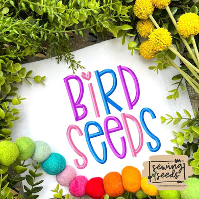 Bird Seeds Embroidery Font - Sewing Seeds