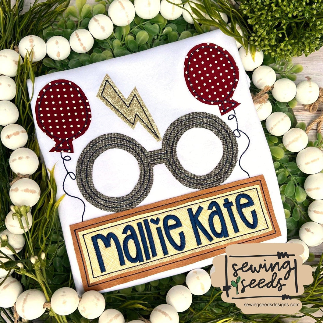 Birthday Harry Potter Applique SS - Sewing Seeds