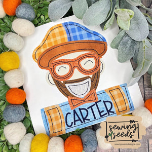 Blippi Applique - Sewing Seeds