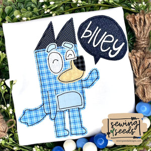 Bluey Applique SS - Sewing Seeds