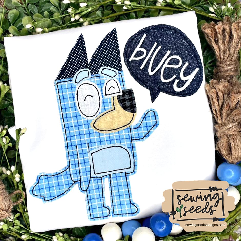 Bluey Applique SS - Sewing Seeds