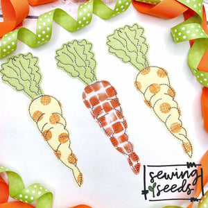 Carrot Trio Applique SS - Sewing Seeds