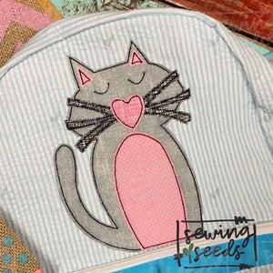 Cat Applique SS - Sewing Seeds