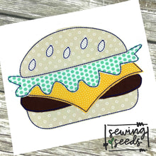 Load image into Gallery viewer, Cheese Burger Applique SS - Sewing Seeds