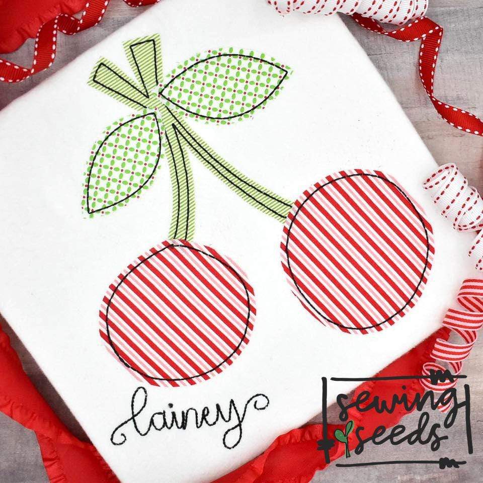 Cherry Applique SS - Sewing Seeds