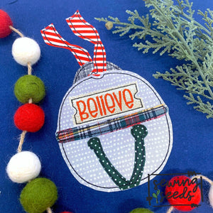 Christmas Jingle Bell Applique SS - Sewing Seeds