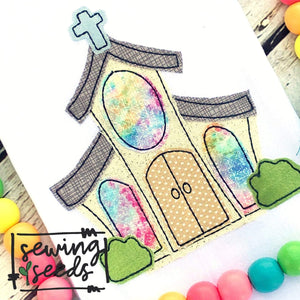 Church Applique SS - Sewing Seeds