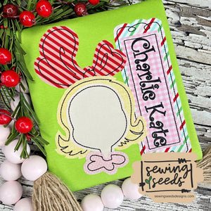 Cindy Lou Who Applique SS - Sewing Seeds