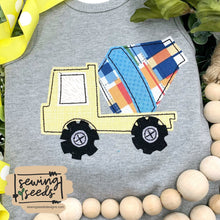 Load image into Gallery viewer, Concrete Truck Applique SS - Sewing Seeds