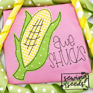 Corn Applique SS - Sewing Seeds
