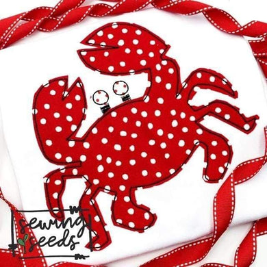 Crab Applique SS - Sewing Seeds
