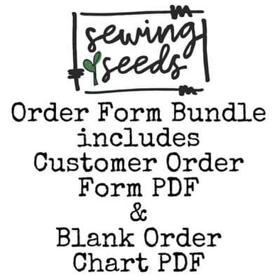 Customer Order Form - Sewing Seeds