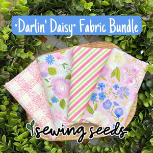 Darlin' Daisy Fabric Bundle (1/4 yard cuts of each pattern) - Sewing Seeds