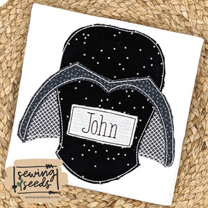 Darth Vader Applique SS - Sewing Seeds