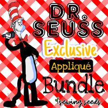 Load image into Gallery viewer, Dr Seuss Inspired Appliqué Exclusive Bundle - Sewing Seeds