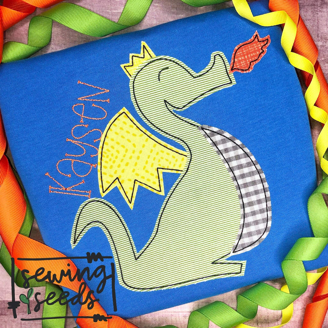 Dragon Applique SS - Sewing Seeds
