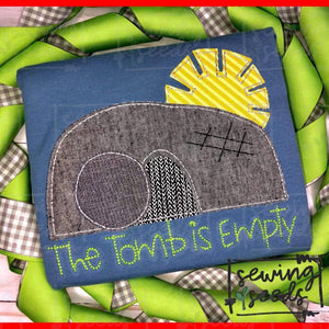 Easter The Tomb is Empty Applique SS - Sewing Seeds