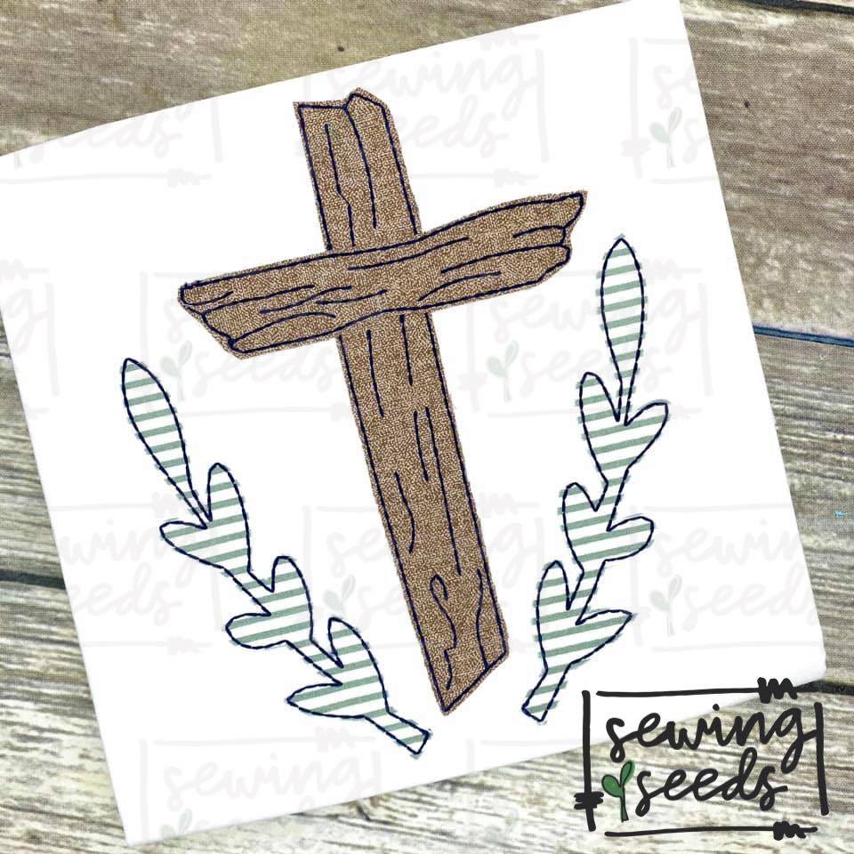 Easter Wooden Cross Applique SS – Sewing Seeds