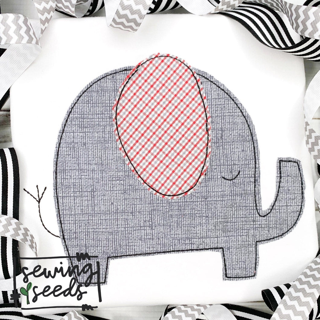 Elephant Applique SS - Sewing Seeds