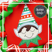 Load image into Gallery viewer, Elf Boy Christmas Applique SS - Sewing Seeds