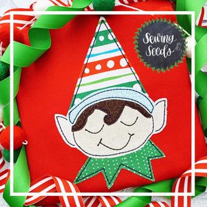 Elf Boy Christmas Applique SS - Sewing Seeds