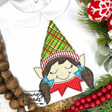 Load image into Gallery viewer, Elf Girl Christmas Applique SS - Sewing Seeds
