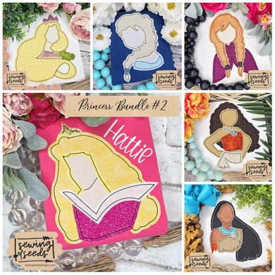 Exclusive Applique PRINCESS Bundle #2 - Sewing Seeds