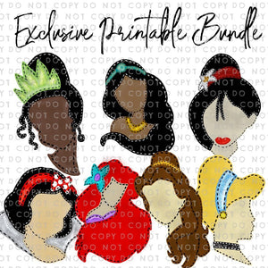 Exclusive *Printable* PRINCESS Bundle * Download Links are READY NOW! - Sewing Seeds