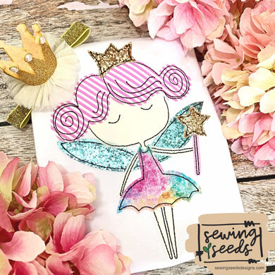 Fairy Princess Applique SS - Sewing Seeds
